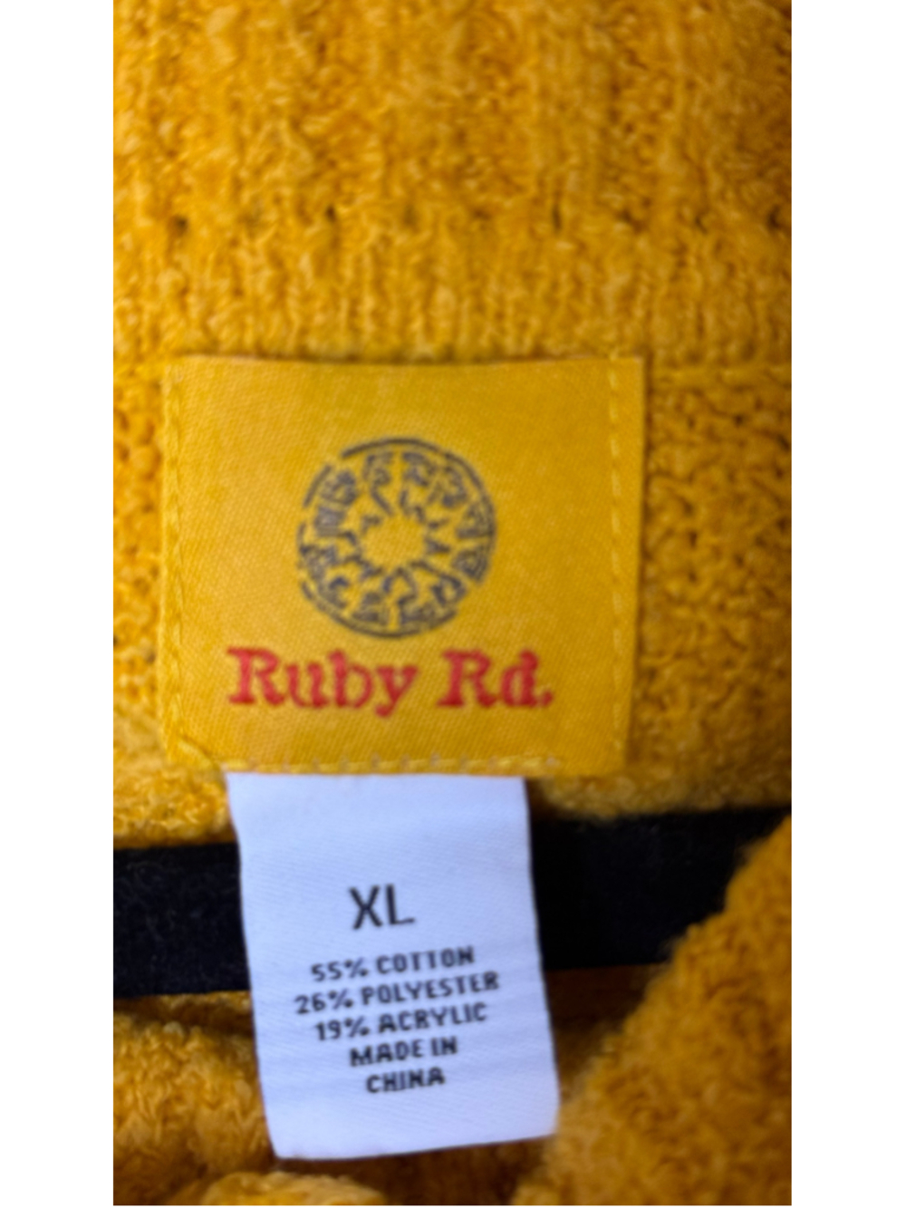 Ruby Rd. Cowl Neck Sweater XL Yellow - Picture 5 of 5